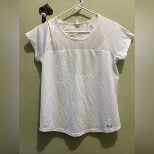 Under Armour White Women's Top with Open Back Design